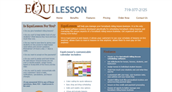 Desktop Screenshot of equilesson.com