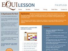 Tablet Screenshot of equilesson.com